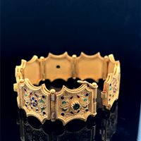 Bracelet Cianfrone Gioielli Woman in Gold Smeraldo 0.80 Ct BROR-51-198 - BROR-51-198